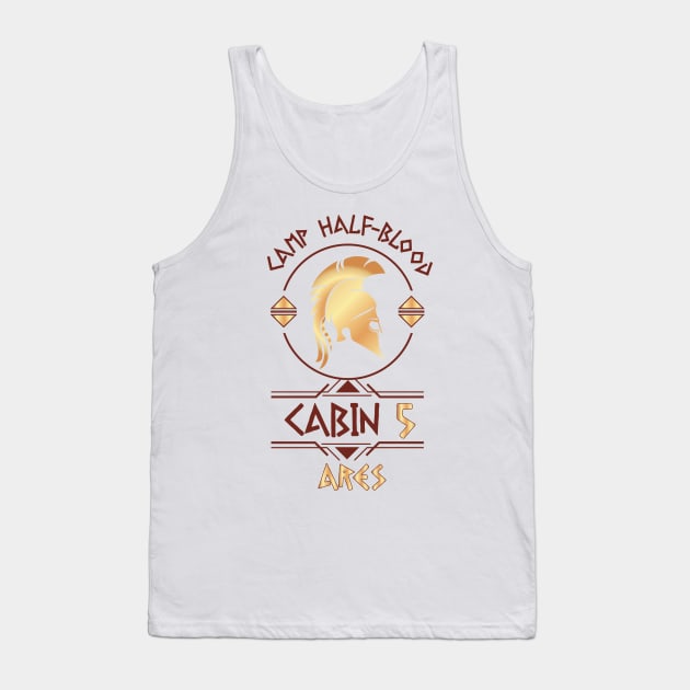 Cabin #5 in Camp Half Blood, Child of Ares – Percy Jackson inspired design Tank Top by NxtArt